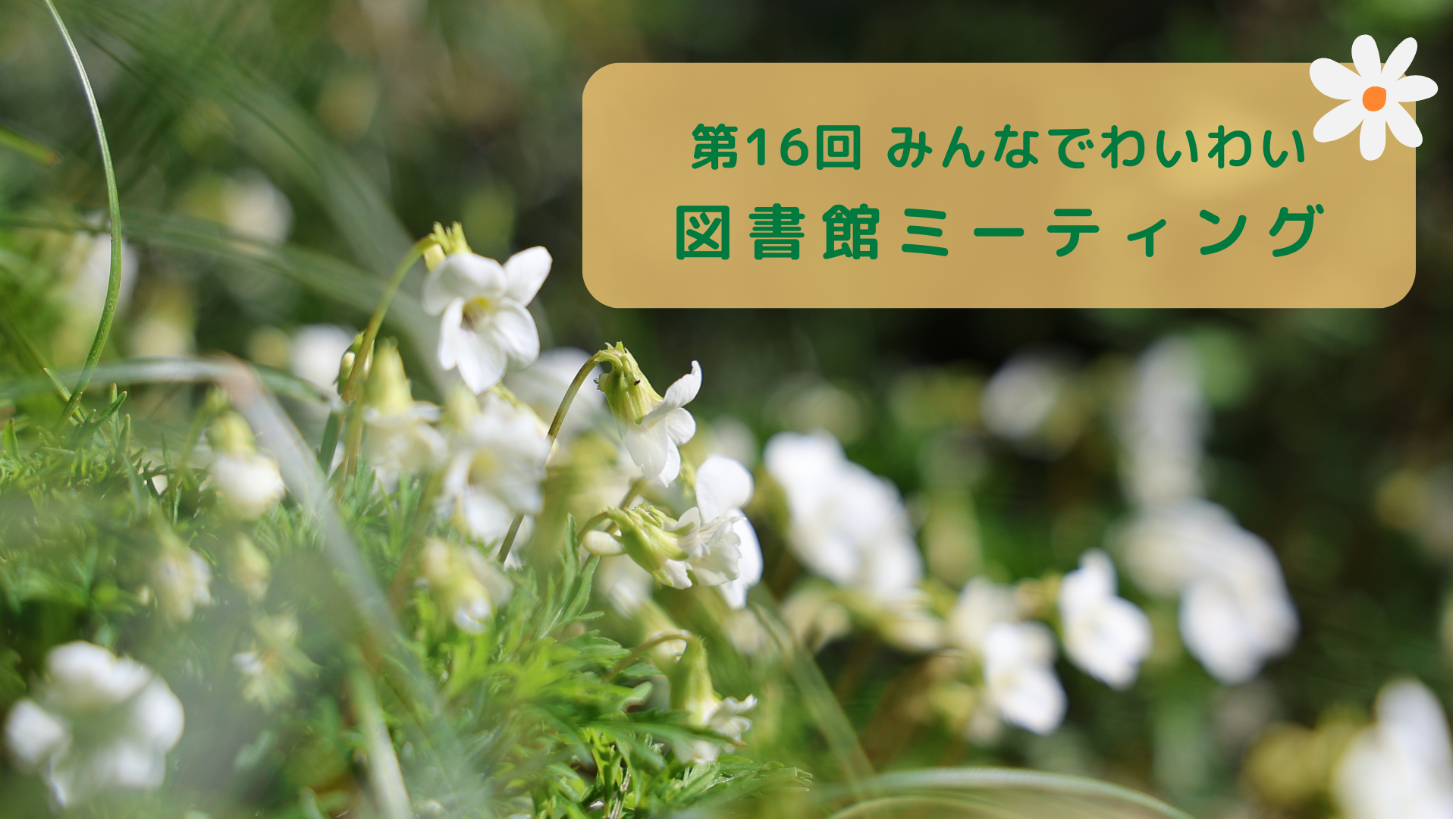 第１６回みんなでわいわい図書館ミーティング