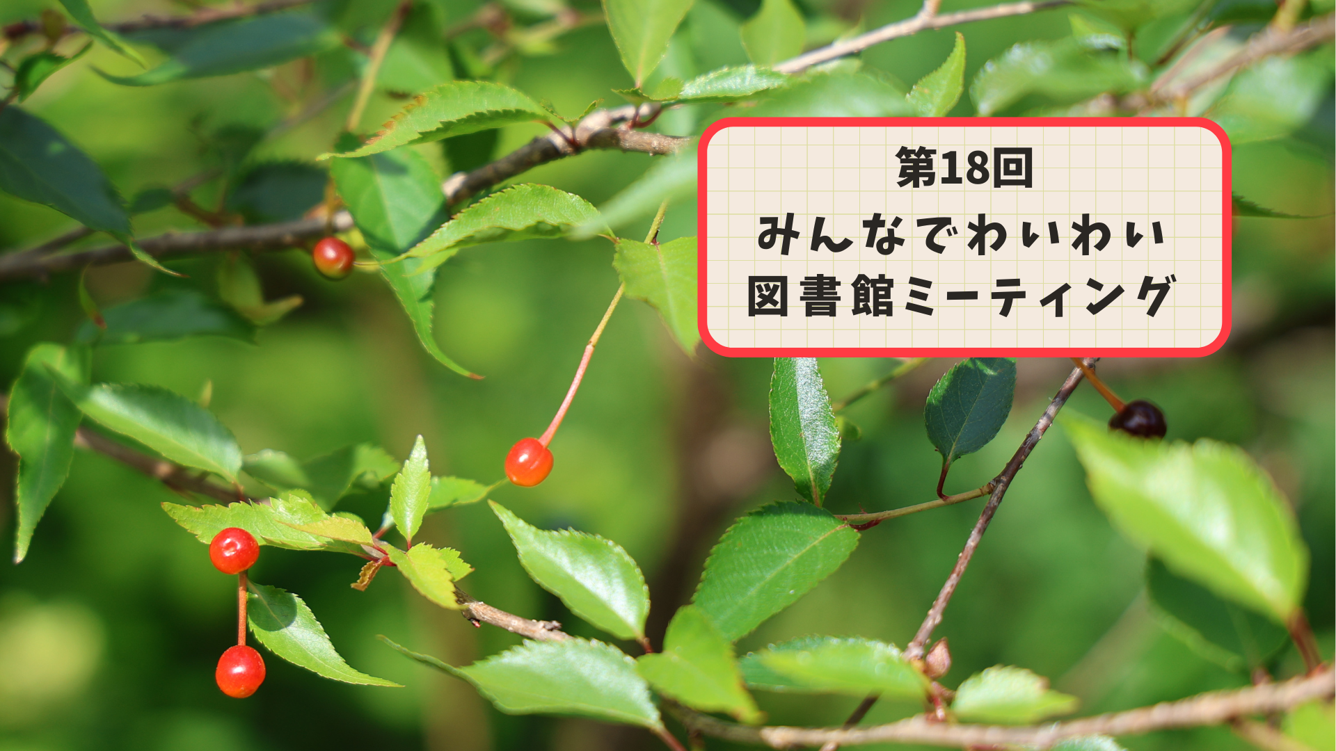 第18回みんなでわいわい図書館ミーティング